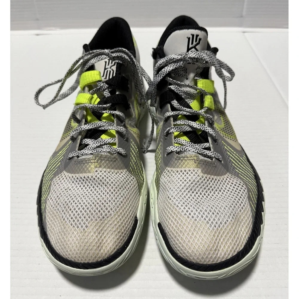 NIKE Kyrie Flytrap 4 White Volt Green Black Sneakers Shoes CZ4100-101 - Men's 12